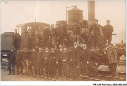 CAR-AASP11-0755 - FRANCE - CARTE PHOTO - VERNOUILLET - PHOTO DE GROUPE.train Locomotive - Vernouillet