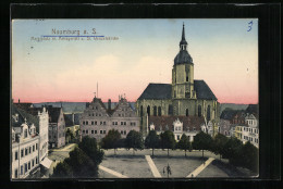 AK Naumburg A. S., Marktplatz Mit Amtsgericht Und St. Wenzelskirche  - Naumburg (Saale)