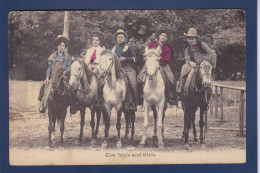 CPA Cirque Cow Boy Circus écrite - Zirkus