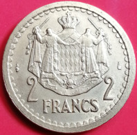 2 Francs 1943 Monaco Cupro-aluminium (TTB+) - 1922-1949 Louis II.