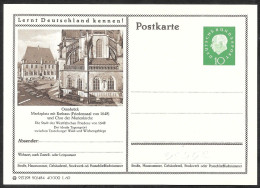 Germania/Germany/Allemagne: Intero, Stationery, Entier, Municipio Di Osnabrück, Osnabrück Town Hall, Hôtel De Ville D'Os - Other & Unclassified