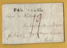 7 MAY 1800 Enveloppe-lettre Envoyée D'EMDEN(ALLEMAGNE) Pour PARIS En Passant Par WESEL. En L'état. - Unclassified