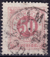 Stamp Sweden 1872-91 50o Used Lot30 - Gebruikt