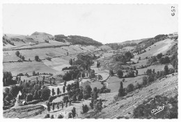 CPSM 9 X 14 Puy De Dôme BESSE EN CHANDESSE Vallée De La Couze + Positif  17.6 X 12.6 + Pochette éditeur 19.5 X 14.3 - Besse Et Saint Anastaise