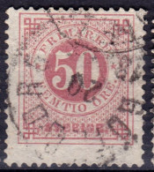 Stamp Sweden 1872-91 50o Used Lot42 - Oblitérés