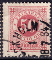 Stamp Sweden 1872-91 50o Used Lot52 - Oblitérés