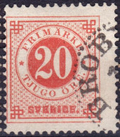 Stamp Sweden 1872-91 20o Used Lot2 - Oblitérés