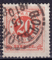 Stamp Sweden 1872-91 20o Used Lot4 - Usados