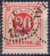 Stamp Sweden 1872-91 20o Used Lot7 - Usados