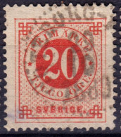 Stamp Sweden 1872-91 20o Used Lot10 - Usati