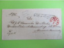 Marcophilie - Enveloppe - Warszawa - Vienne Pologne - ...-1860 Prephilately