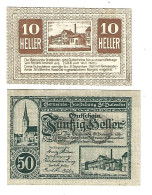 **notgeld   Austria St Valentin 10+50 Heller  941 - Autriche