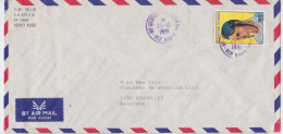 Niger Niamey Lettre Timbre Coiffure Stamp Air Mail Cover 1991 - Níger (1960-...)