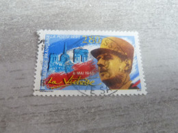 Général De Gaulle (1890-1970) La Victoire - 2f.80 - Yt 2944 - Bleu, Brun-jaune, Jaune Et Rouge - Oblitéré - Année 1995 - - Used Stamps