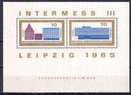 DDR 1965 - INTERMESS III, Block 23, Postfrisch ** / MNH - 1950-1970