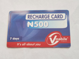 NIGERIA-(NG-VMO-REF-0001A)-V-mobile-(2703-5595-5169-0064)-(7)-(500 Naria Nigri)-used Card - Nigeria