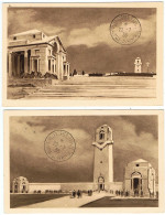 Villers-Bretonneux / Lot 2 Cartes / Inauguration Du Monument Australien / 22 Juillet 1938 - 1930-1939