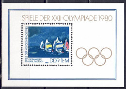 DDR 1980 - Olymp. Spiele, Block 60, Postfrisch ** / MNH - 1971-1980