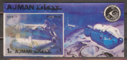 AJMAN  Space,Apollo  3 D S/Sheet  MNH - Other & Unclassified