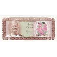 Sierra Leone, 50 Cents, UNDATED (1984), KM:4e, NEUF - Sierra Leone