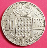 20 Francs 1950 Monaco (TTB+) - 1949-1956 Anciens Francs