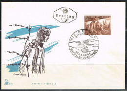 MAIN L 12 - AUTRICHE N° 852 Sur FDC Retour Au Pays 1955 Obl. Thème Mains - FDC