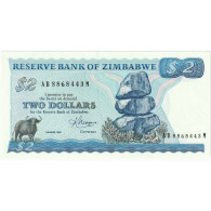 Zimbabwe, 2 Dollars, 1983, KM:1b, NEUF - Zimbabwe