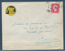 Lettre Affr. 1,50 F Marianne De Londres Tàd La Flèche 8.12.1944 - 1944-45 Marianne (Dulac)