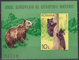 Rumänien 1980 - Mi.Nr. Block 168 - Postfrisch MNH - Tiere Animals Bären Bears - Bären