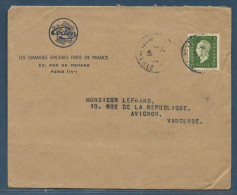 Lettre 2e échelon Affr. 3 F Marianne De Londres Tàd Paris Hôtel De Ville 7.12.1945 - 1944-45 Marianne (Dulac)