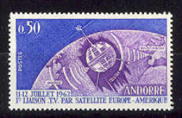 Andorra Franc. 1962 Telecomunicaciones (**) Y=165 E=185 S=15 - Telekom