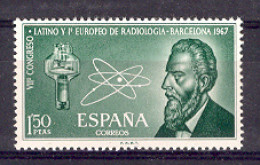 Spain 1967 - Cong. Radiologia Ed 1790 (**) - Unused Stamps