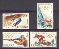 Spain 1968. JJOO Mexico. Ed 1885-88 (**) - Nuevos