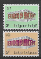 Belgica 1969.  Europa Mi 1546-47  (**) - Nuevos