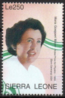 SIERRA LEONE - 1v - MNH - Maria Goeppert Mayer - Physics Nobel Prize Nobelpreis Física Physique - Germany - Nobel Prize Laureates