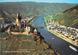 Cochem - Vue Aérienne Sur Le Château, La Ville Et La Moselle - Cochem