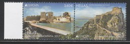 Greece / Griechenland / Grece / Grecia 2017 Europa Cept "Castles" Set MNH - 2017