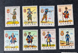 (Tv) Portuguese Guinea 1966 Military Uniforms Complete Set - MNH - Portuguese Guinea