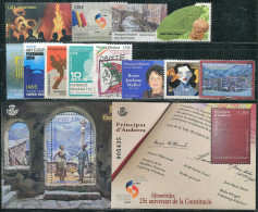 Andorra Española  2018  Año Completo - Sellos + HB        2018 Completo 12 Sel - Unused Stamps