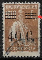 PORTUGAL 1928-29 CERES COM SOBRETAXA 40c/1.10Esc.VAR. VIII USED (NP#94-P37-L8) - Gebruikt