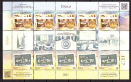 Serbia 2021 60 Th First Conference Of The Non-Aligned Movement - Belgrade 1961. Mini Sheet (5+5+5L) Mi.No. 1031-32 MNH - Serbie