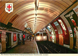 Trains - Métro - Royaume-Uni - United Kingdom - The Famous Oxford Circus Underground Station Victoria Line, London - CPM - Subway