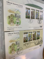 Hong Kong Stamp FDC Cover 1988 By Peak Tramway Official - Neufs