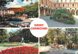 42 - Saint Chamond - Multivues - Différents Aspects Du Jardin Des Plantes - Fleurs - Kiosque à Musique - CPM - Voir Scan - Saint Chamond