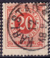 Stamp Sweden 1872-91 20o Used Lot15 - Usados