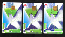 Netherlands, Old KPN Telecom With GSM SIM MINT - 3diff - Seagull, Birds, RRR - GSM-Kaarten, Bijvulling & Vooraf Betaalde