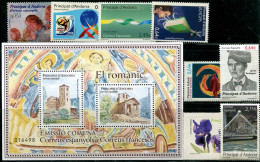 Andorra Española  2010  Año Completo - Sellos + HB        2010 Completo - Unused Stamps