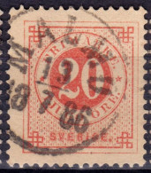 Stamp Sweden 1872-91 20o Used Lot30 - Usati