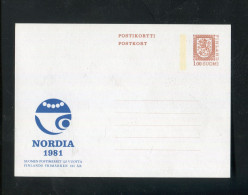 "FINNLAND" 1981, Sonder-Postkarte Mi. P 146 ** (B1115) - Postwaardestukken