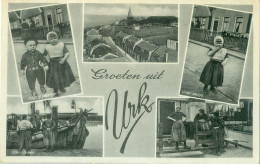 Groeten Uit Urk 1939; Kostuums, Meerluik - Gelopen. (G.J. De Wit - Urk) - Urk